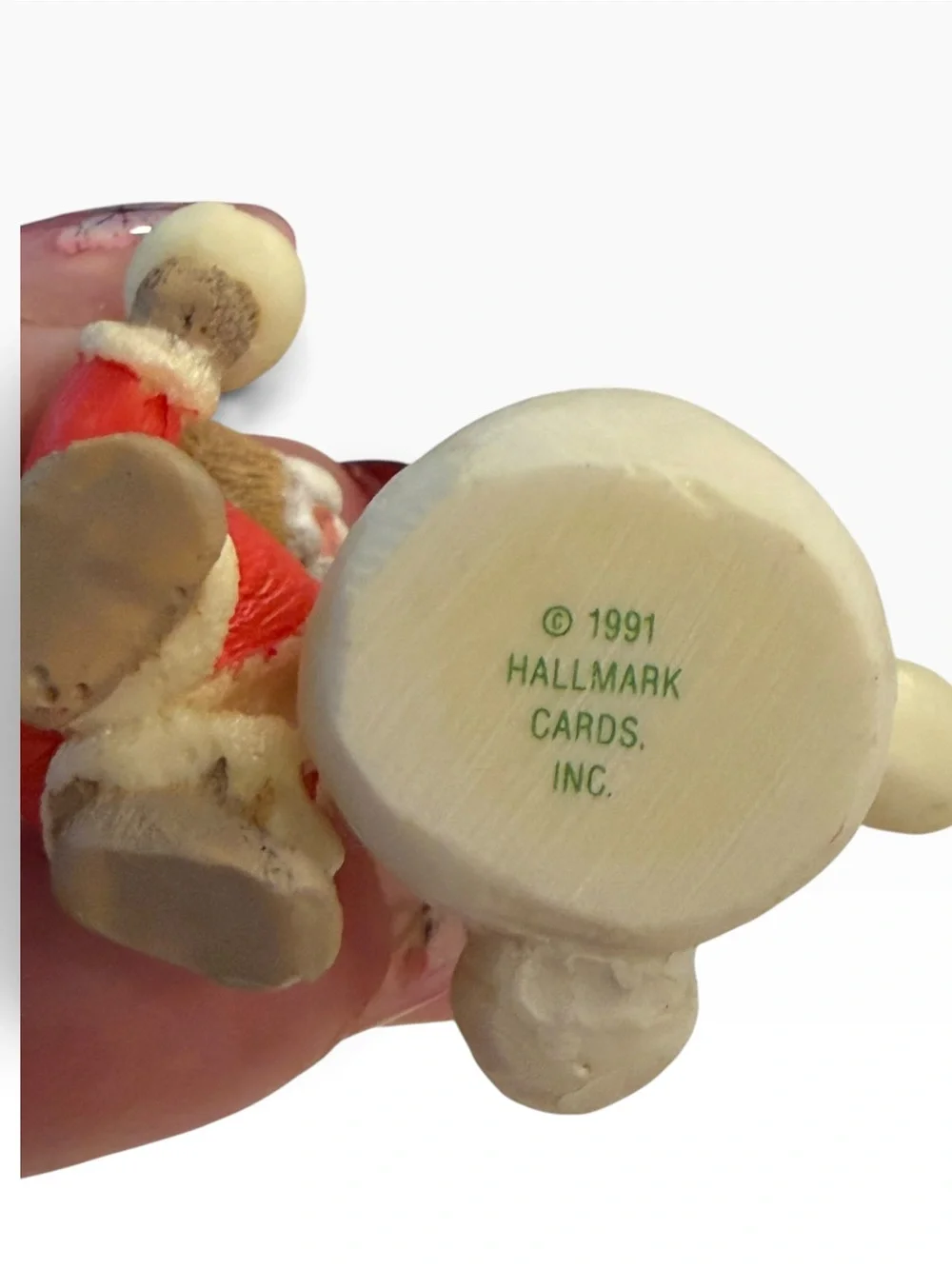 Hallmark 1991 Keepsake Ornament Tender Touches Collection Snow Twins Bunny